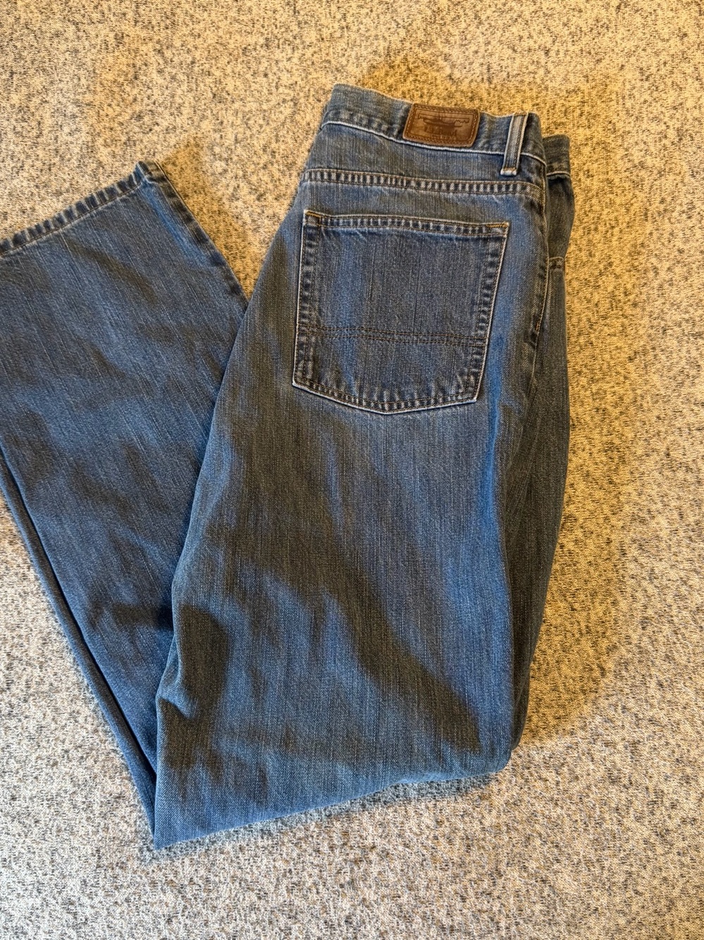Vintage Y2K L.L. Bean blue jeans size 33x32 classic - Picture 1 of 5